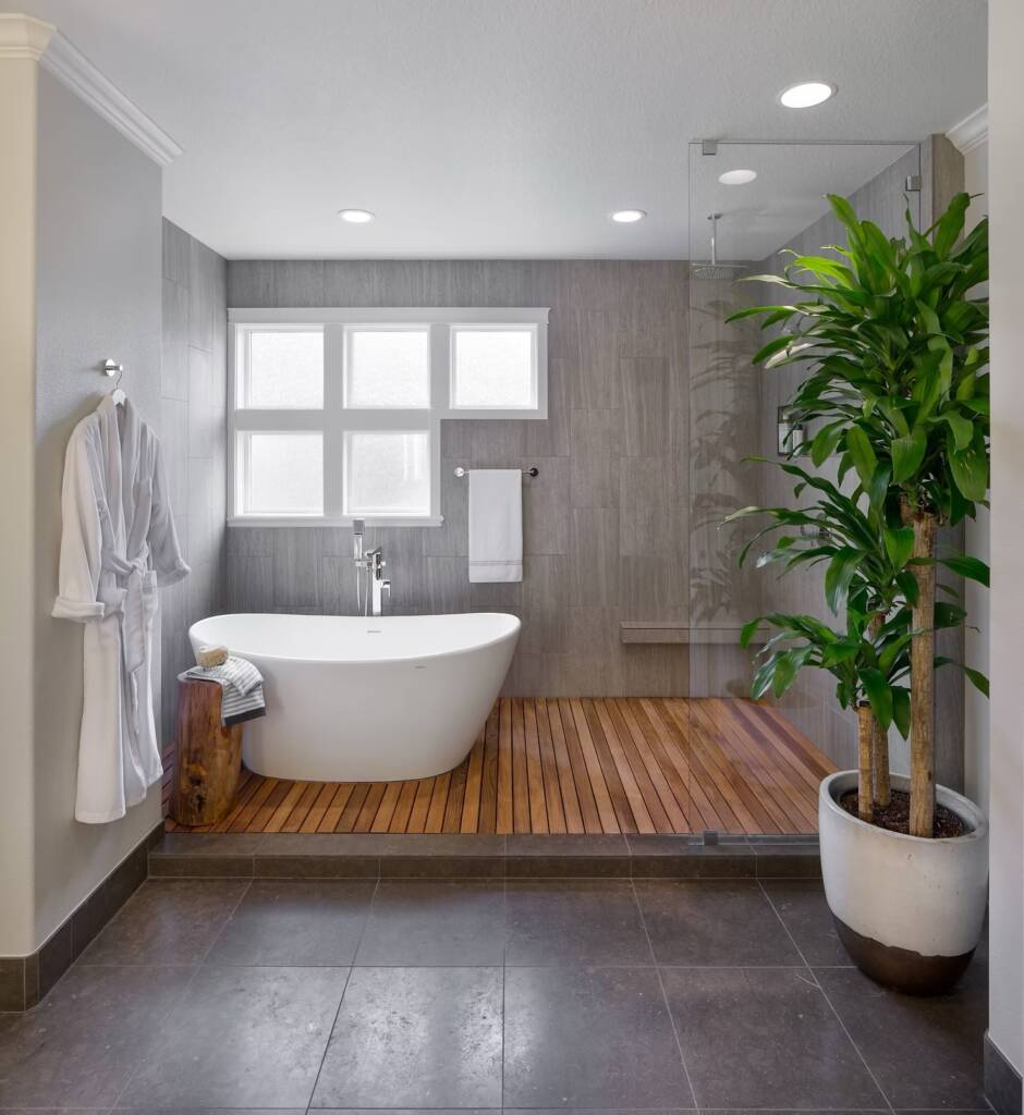 Asian-Inspired bathroom remodel