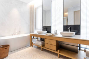 asian inspired bathroom