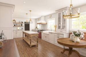farmhouse inspired kitchen