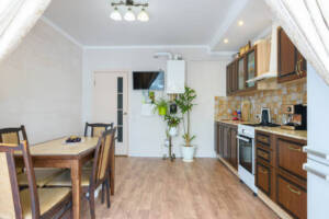 ADU living space and kitchen